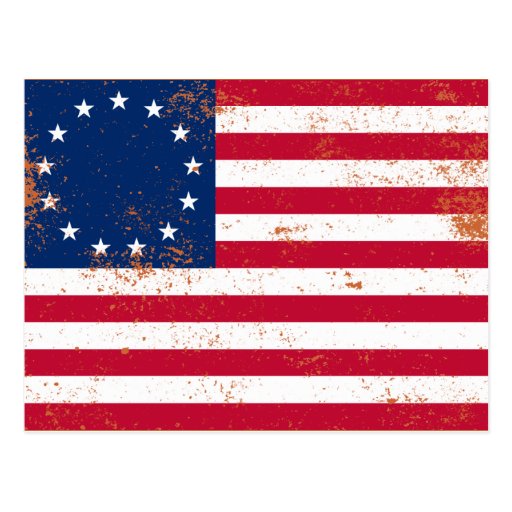 Us Flag 1776 Postcard 