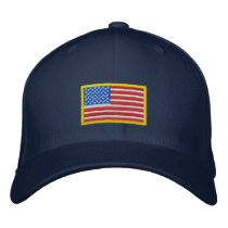 US Flag - America embroidered hats by spacedust US Flag - America embroidered hats