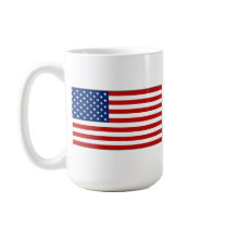US Flag and Lower48 Map Mug by FlagAndMap US Flag and Lower48 Map Mug
