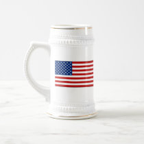 US Flag and Lower48 Map Mug by FlagAndMap US Flag and Lower48 Map Mug