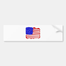 US Flag Bumper Sticker