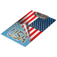 US Flag Clipboard