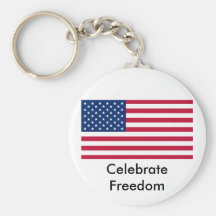 US Flag Day: Freedom in Red, White, and Blue Key Chains