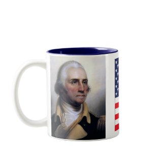 US Flag George Washington Mug mug