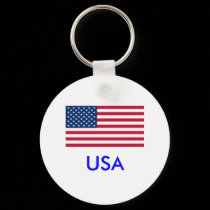 US Flag Keychain