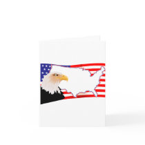 US Flag on Eagle cards