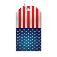 US Flag Pack Of Gift Tags