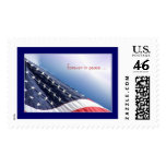 US Flag Patriotic American Postage Stamp