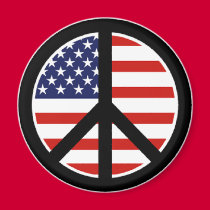 us flag peace magnets