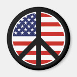us flag peace magnet