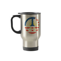 US Flag Peace Symbol mugs by unitedshirts US Flag Peace Symbol mugs