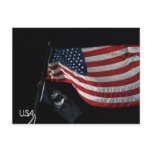 US Flag Postcard (With Writing)