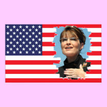 US Flag Sarah Palin Poster