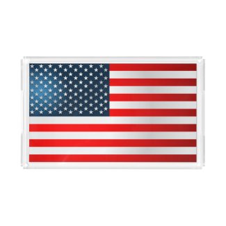 US Flag Serving Tray