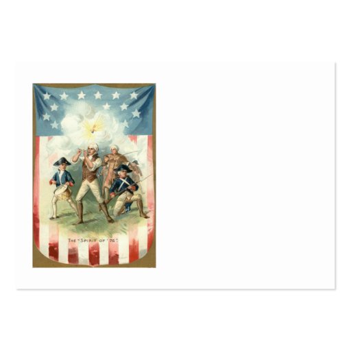 US Flag Spirit of 76 Soldier Drummer Boy Business Card Templates