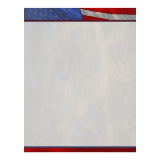 US Flag Stationary Letterhead | Zazzle