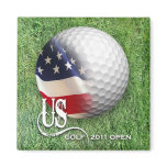us golf open flag fridge magnet