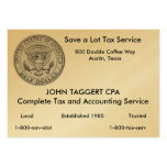US Great Seal Half Dollar Business Card