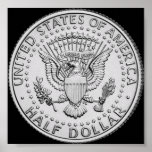 US Great Seal Half Dollar Print