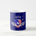 US Grunge soccer shield coffee mug