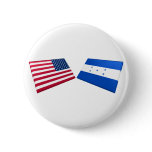 US &amp; Honduras Flags Button