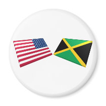 US & Jamaica Flags magnets by Vexillophile US & Jamaica Flags magnets