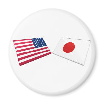 US & Japan Flags magnets by Vexillophile US & Japan Flags magnets