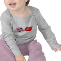 US & Kyrgyzstan Flags t-shirts by Vexillophile US & Kyrgyzstan Flags t-shirts