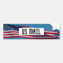 US MAIL bumper sticker