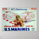US Marines 167th Anniversary Poster
