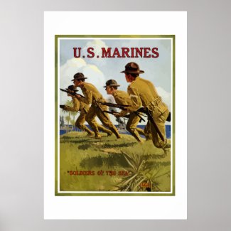US Marines -- Soldiers Of The Sea print