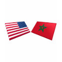 US & Morocco Flags t-shirts