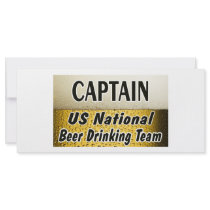 US National Beer Drinking Team rack cards