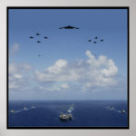 US Naval Battlegroup with Airwing Poster