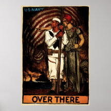 US Navy Over There Poster