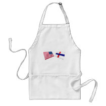 US & Netherlands Antilles Flags aprons by Vexillophile US & Netherlands Antilles Flags aprons