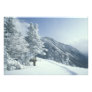 US, NH, Snow covered trees Trails Snoeshoe