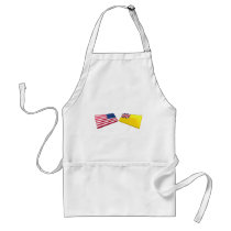 US & Niue Flags aprons by Vexillophile US & Niue Flags aprons
