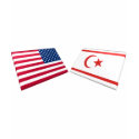 US & North Cyprus Flags t-shirts by Vexillophile US & North Cyprus Flags t-shirts