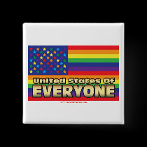 US of E Rainbow Button