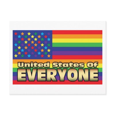 US of E Rainbow Post Card by threesalamanders