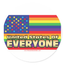 US of E Rainbow Stickers