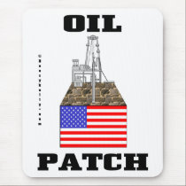 US Oil Patch,America,Petroleum,Derrick,Flag mousepads