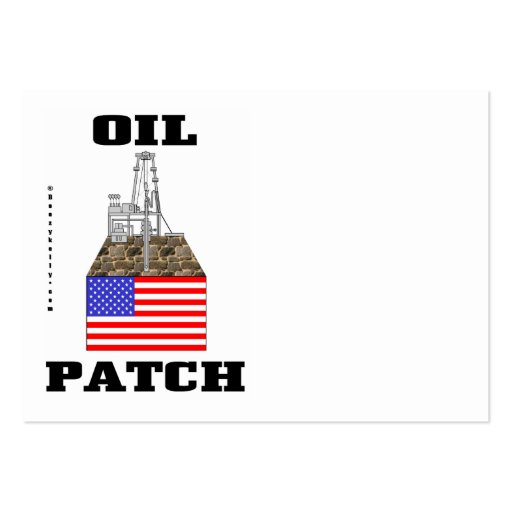 US Oil Patch,Business Cards,Oil,Rig,Oilman (front side)