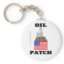 US Oil Patch Keychain,Oil Patch Gift,US Flag,Oil