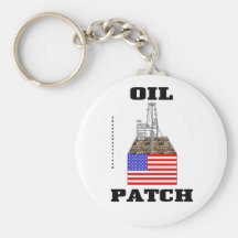 US Oil Patch Keychain,Oil Patch Gift,US Flag,Oil