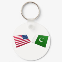 US & Pakistan Flags keychains