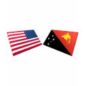 US & Papua New Guinea Flags t-shirts by Vexillophile US & Papua New Guinea Flags t-shirts