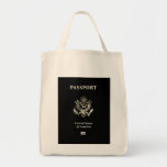 US Passport Cover Canvas Bag