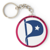 US Pirate Party Keychain